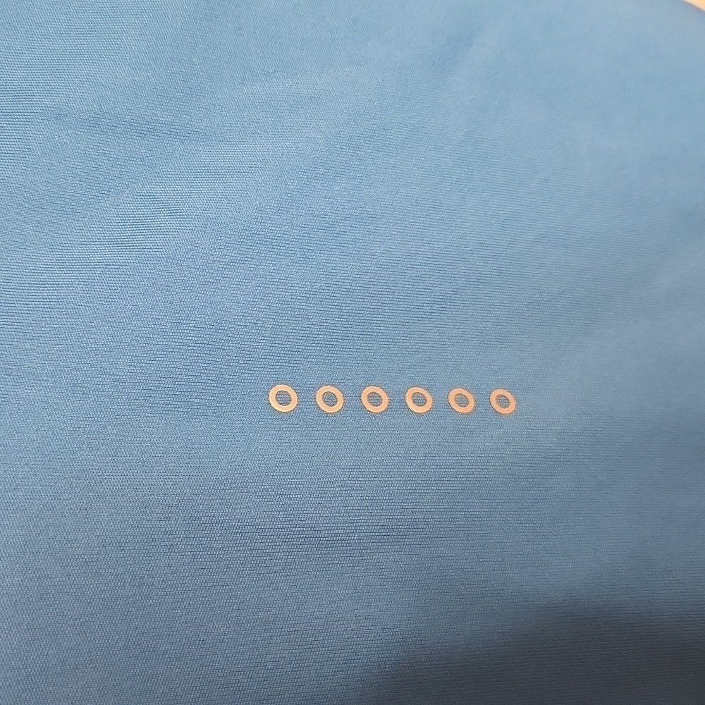 Nike Dri-Fit long sleeve workout top with thumb hole openings Sz: S blue Swoosh - Picture 12 of 15